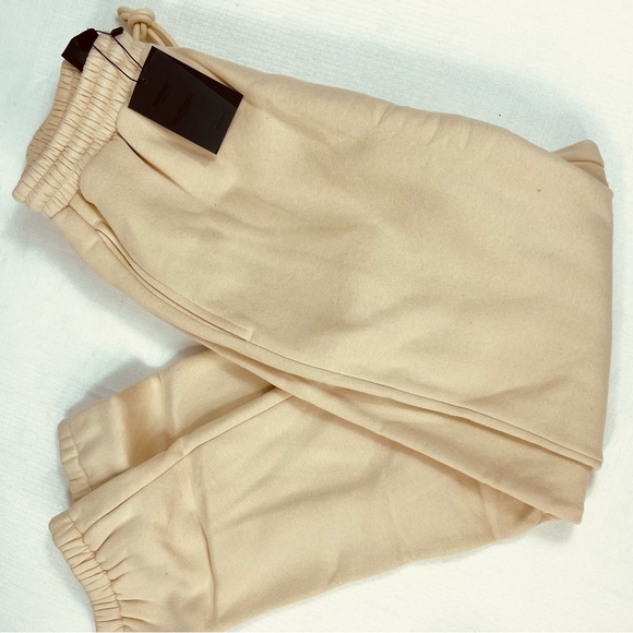 MESHKI sweatpants joggers Charlie unisex COSY JOGGER oatmeal track pants S NEW - Picture 10 of 11